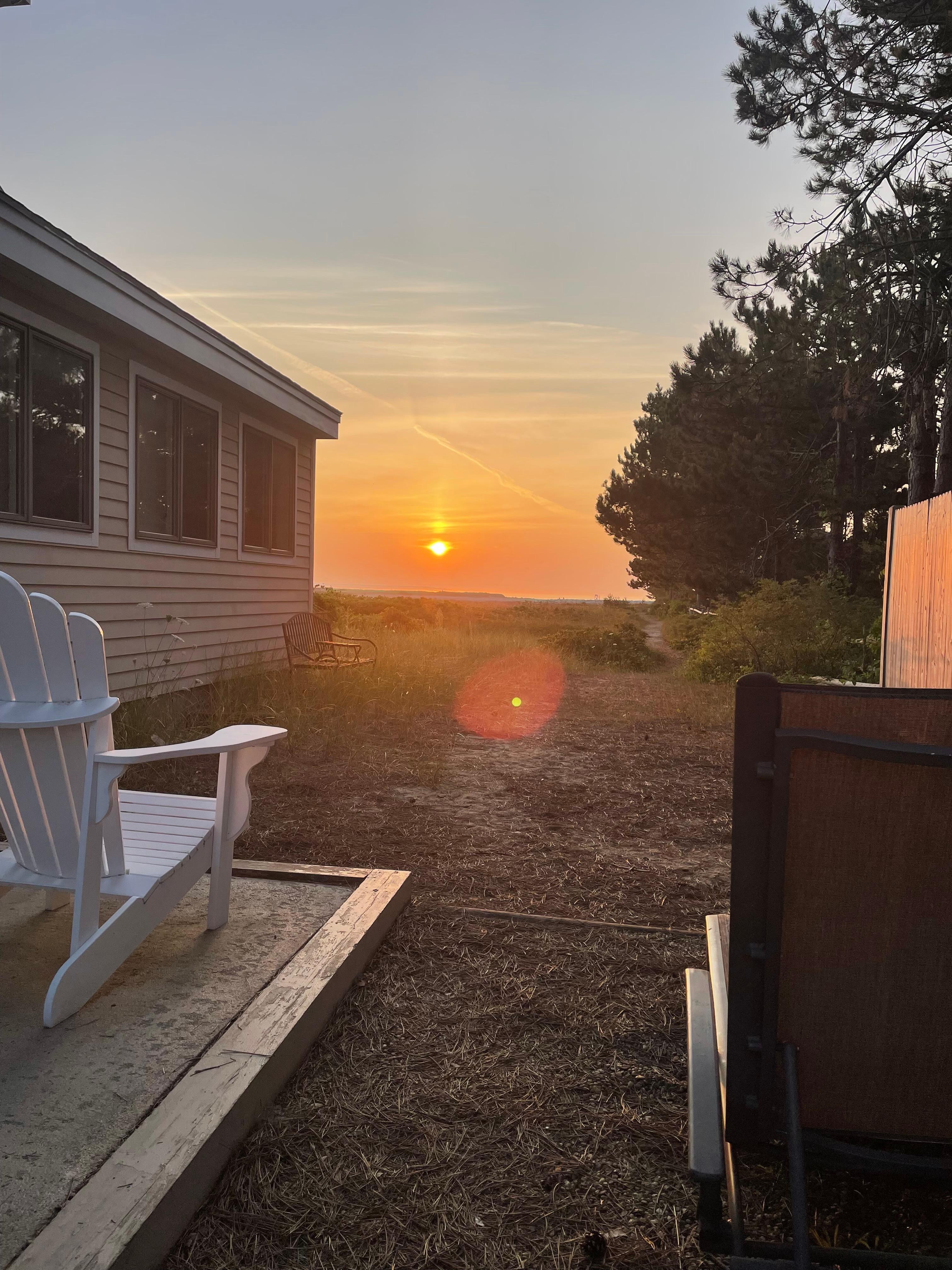 Sunrise view from the patio