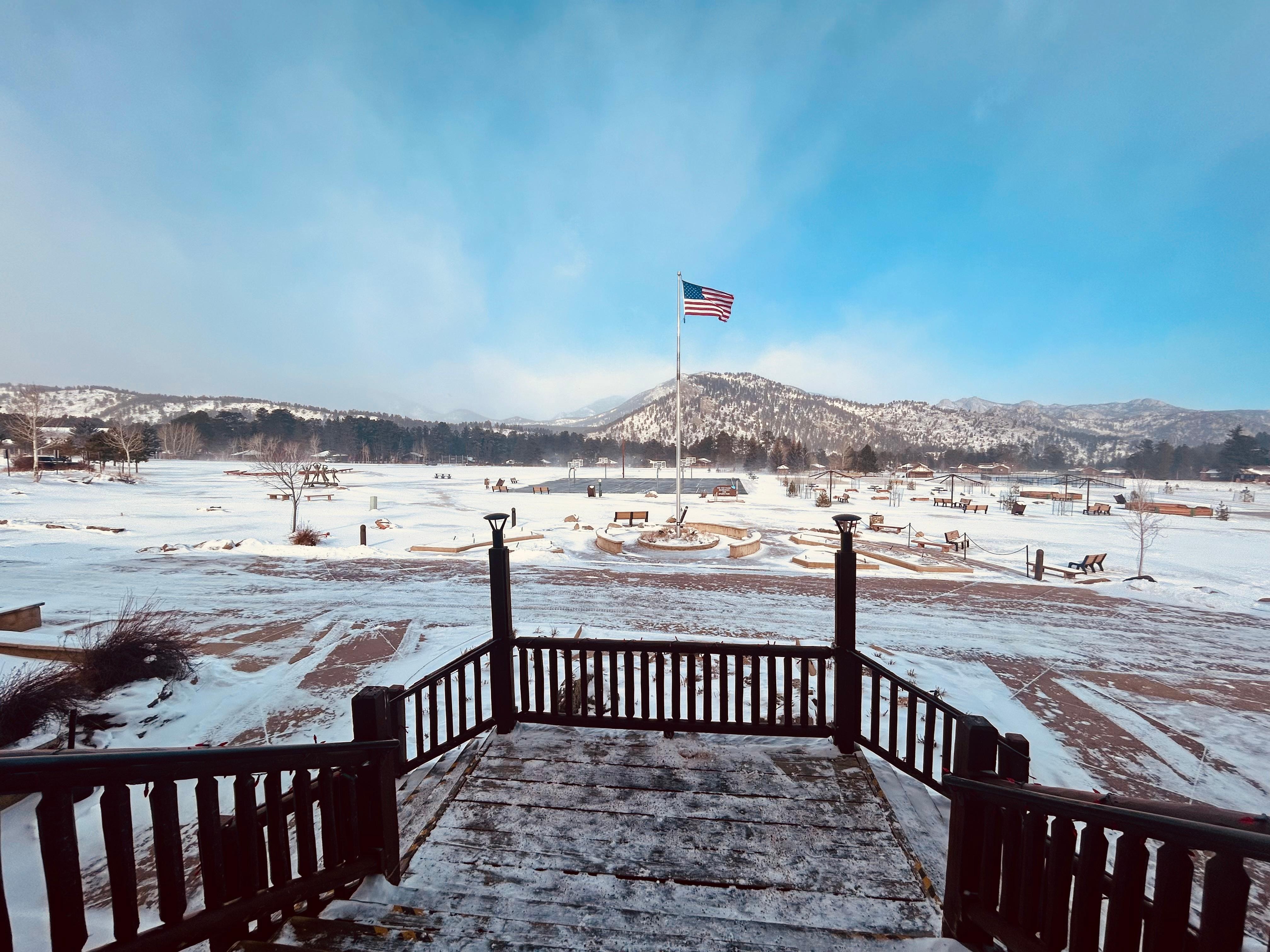 Front of the main lodge 