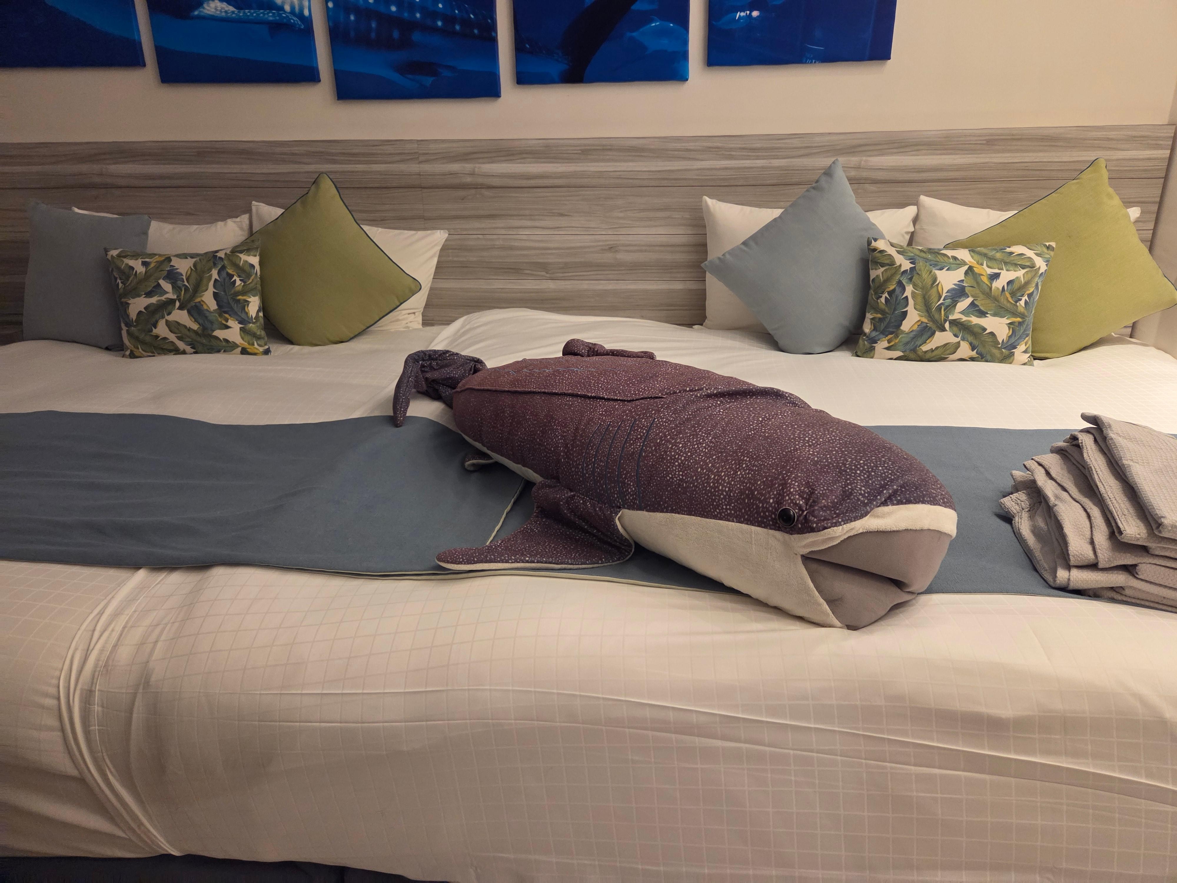 They left a whale stuffy for my 6 year old