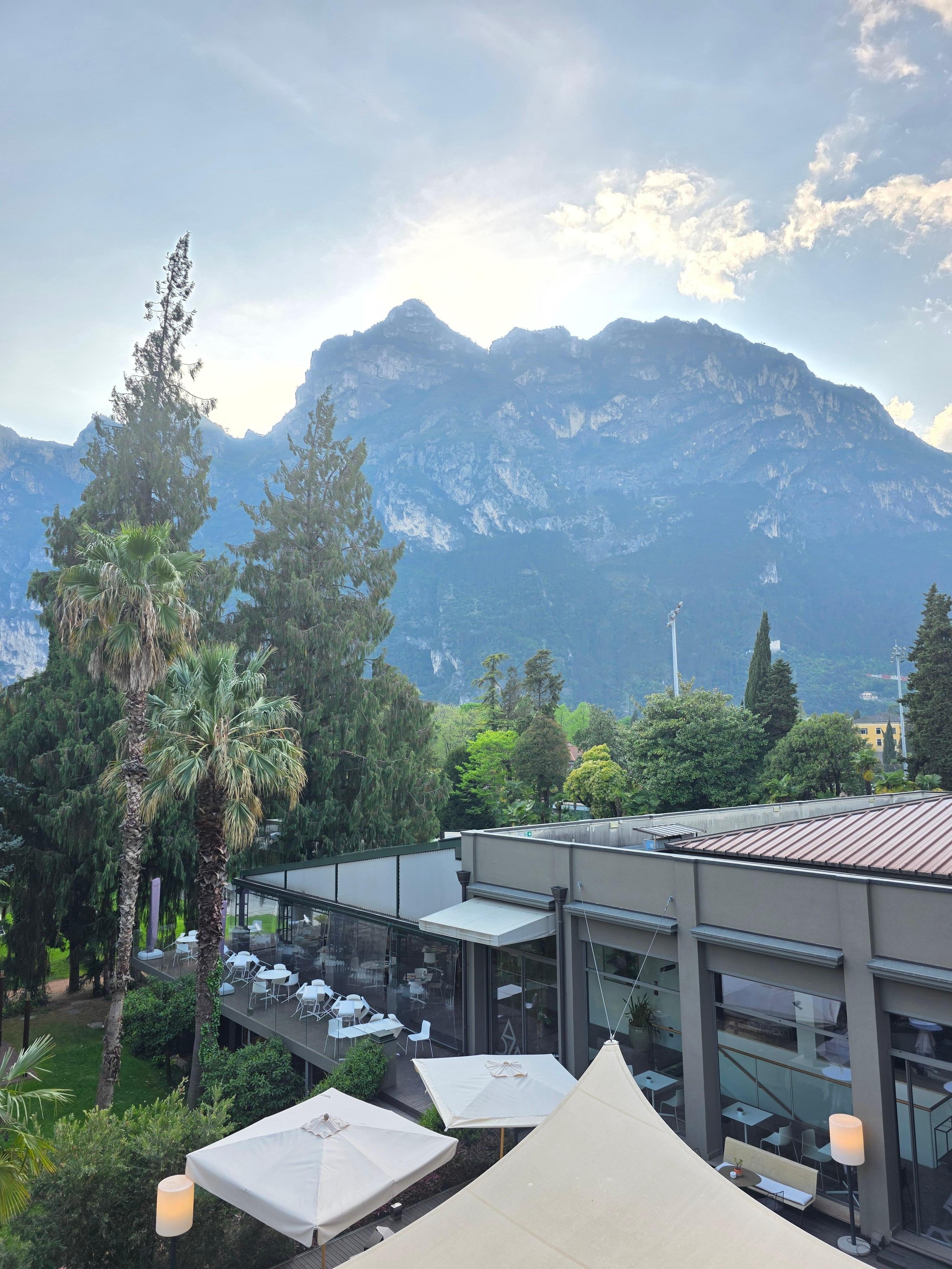 The view from our room was incredible—this photo hardly captures how beautiful it really is.