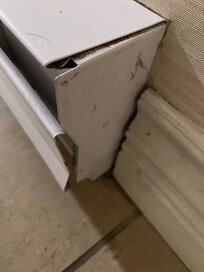 Baseboard heater loose