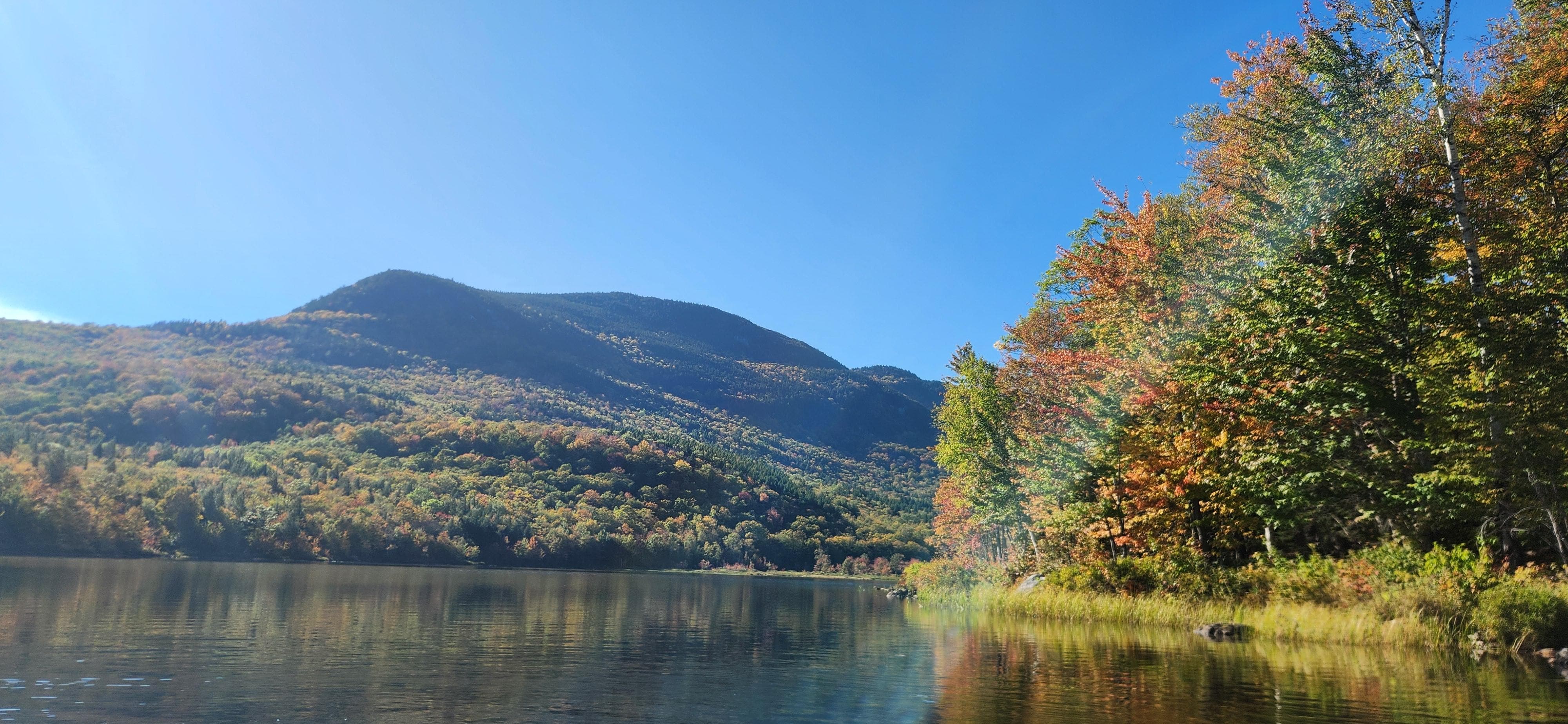 Kayaking Basin Pond near Evans Notch