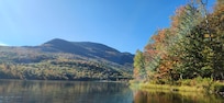 Kayaking Basin Pond near Evans Notch