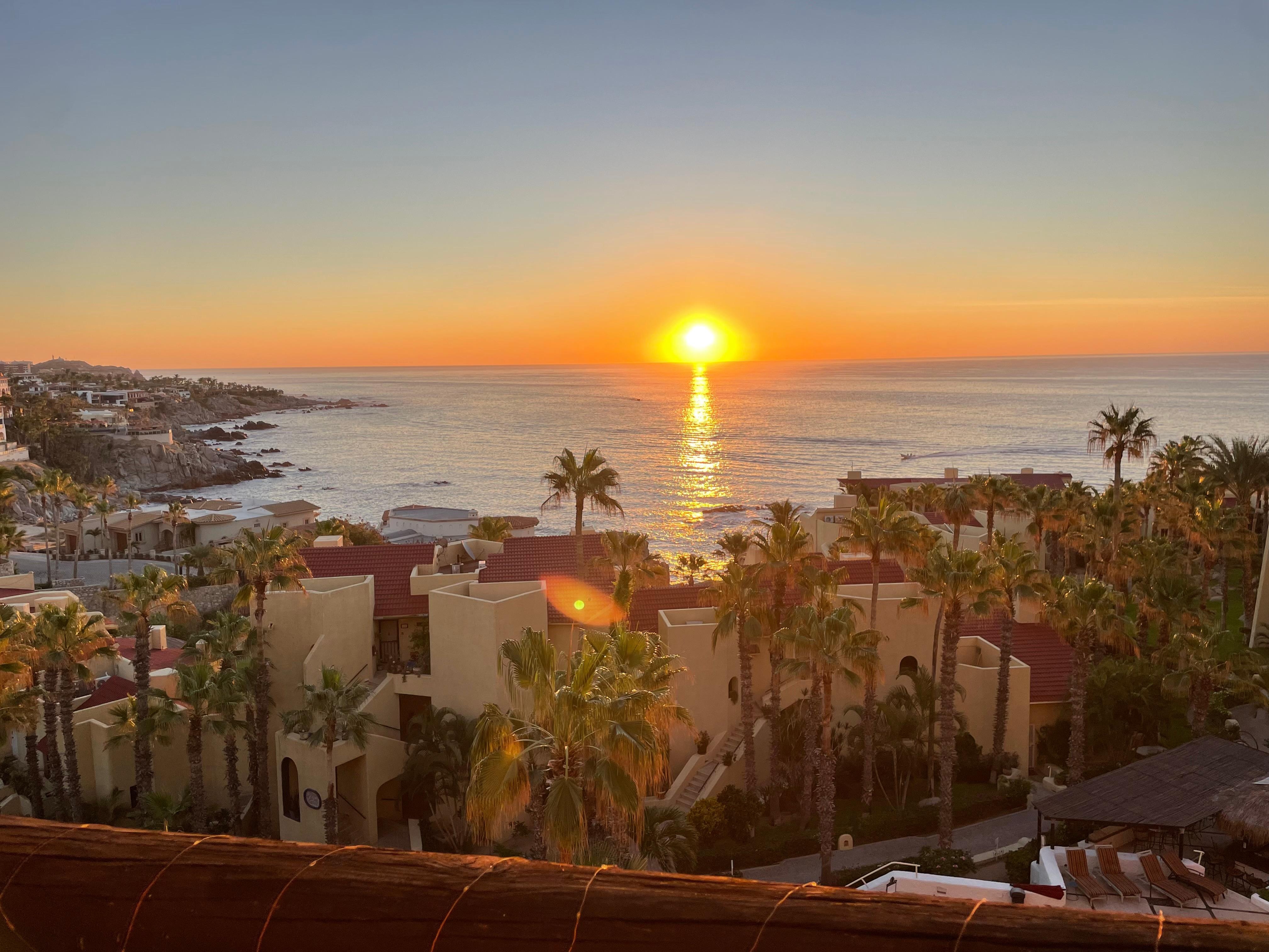 Sunrise from the condo balcony 