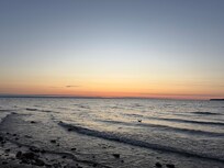 View of Lake Huron at sunrise.