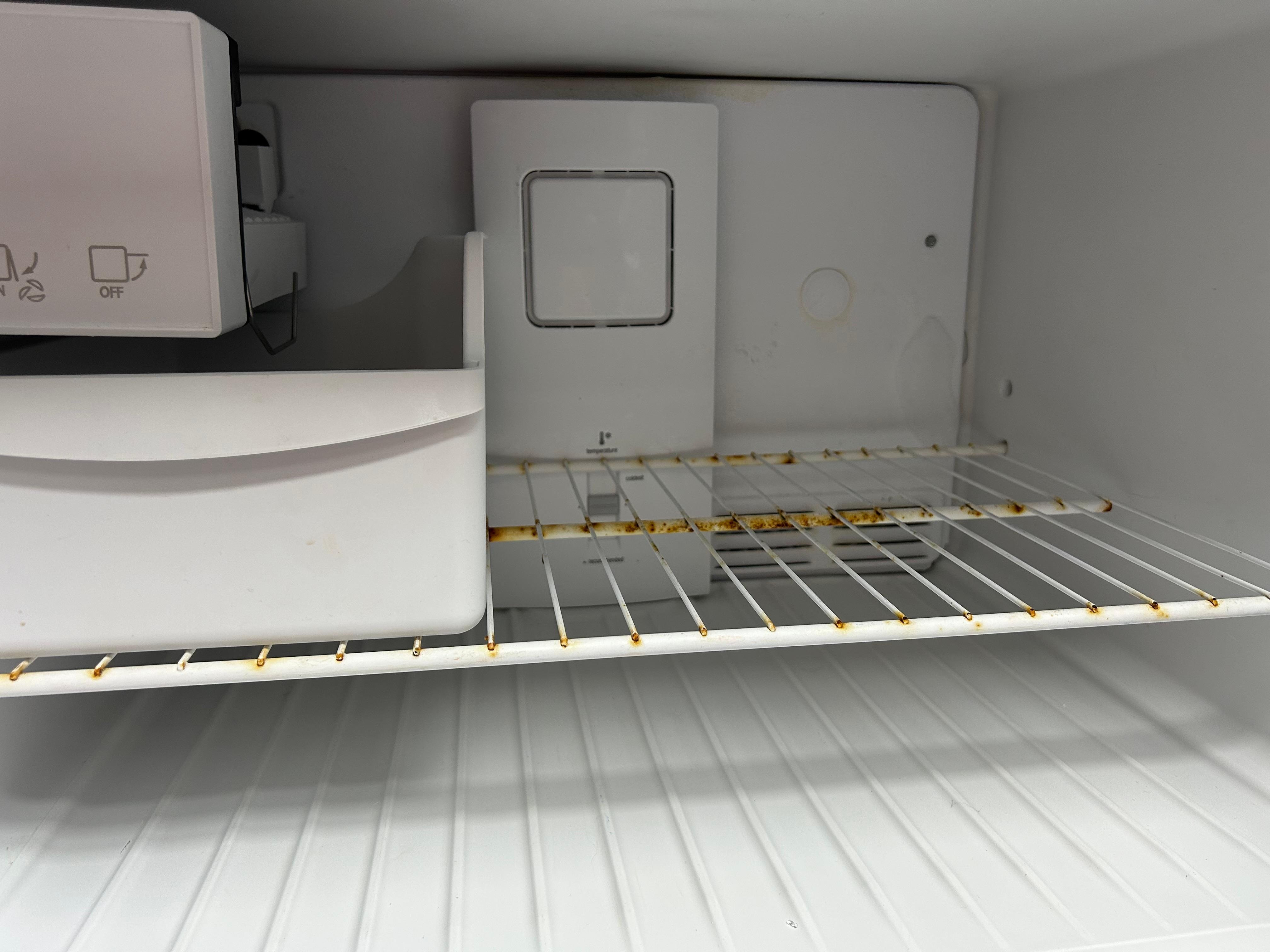Rust in the freezer and fridge