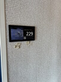 A lot of the room plaques laying on the floor or looked like this.