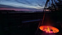 Abensstimmung am Lagerfeuer