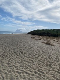 The nearest part of the beach