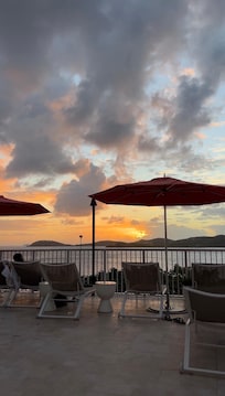 Sunset from the pool