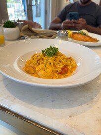 best spicy shrimp pasta from their restaurant