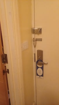 Locks on front door didn't seem safe