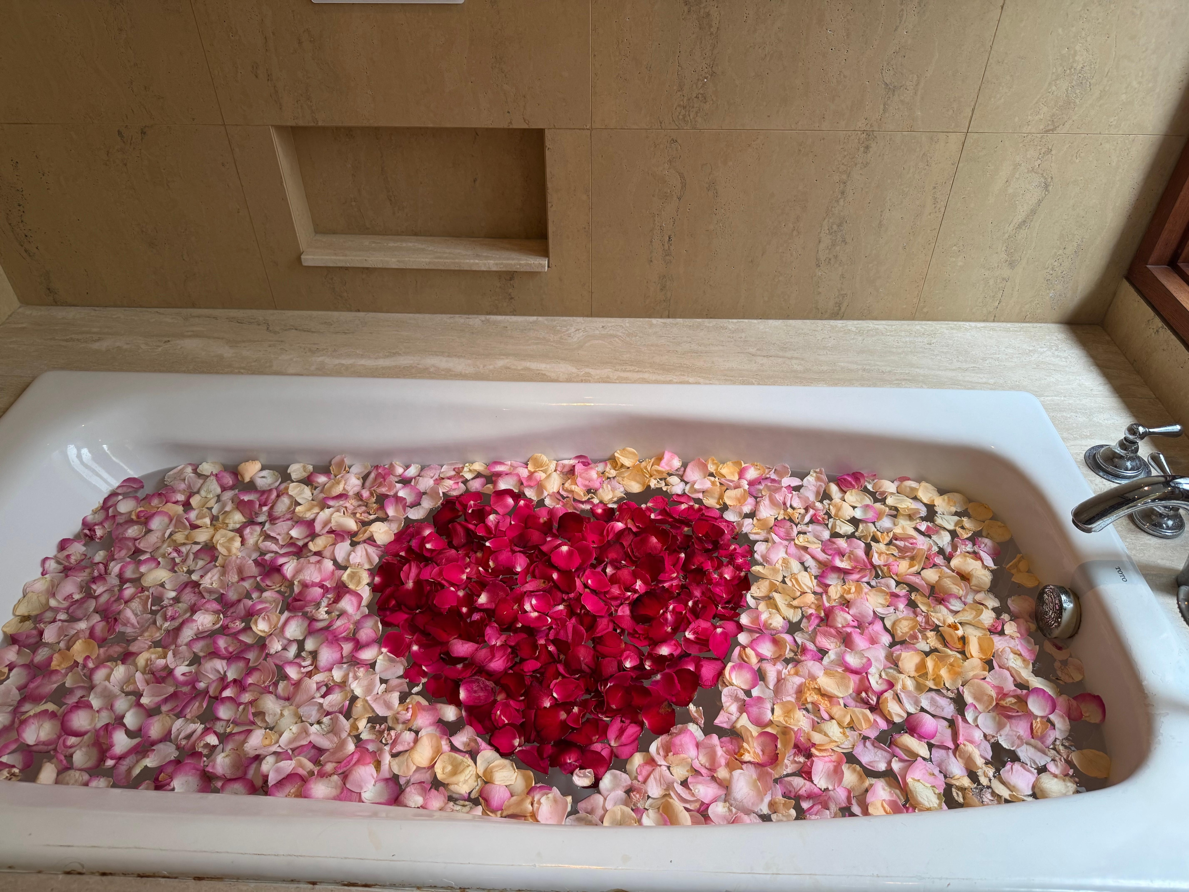 Hotel surprised us with this and a cake for free on our wedding anniversary organization by the kid 