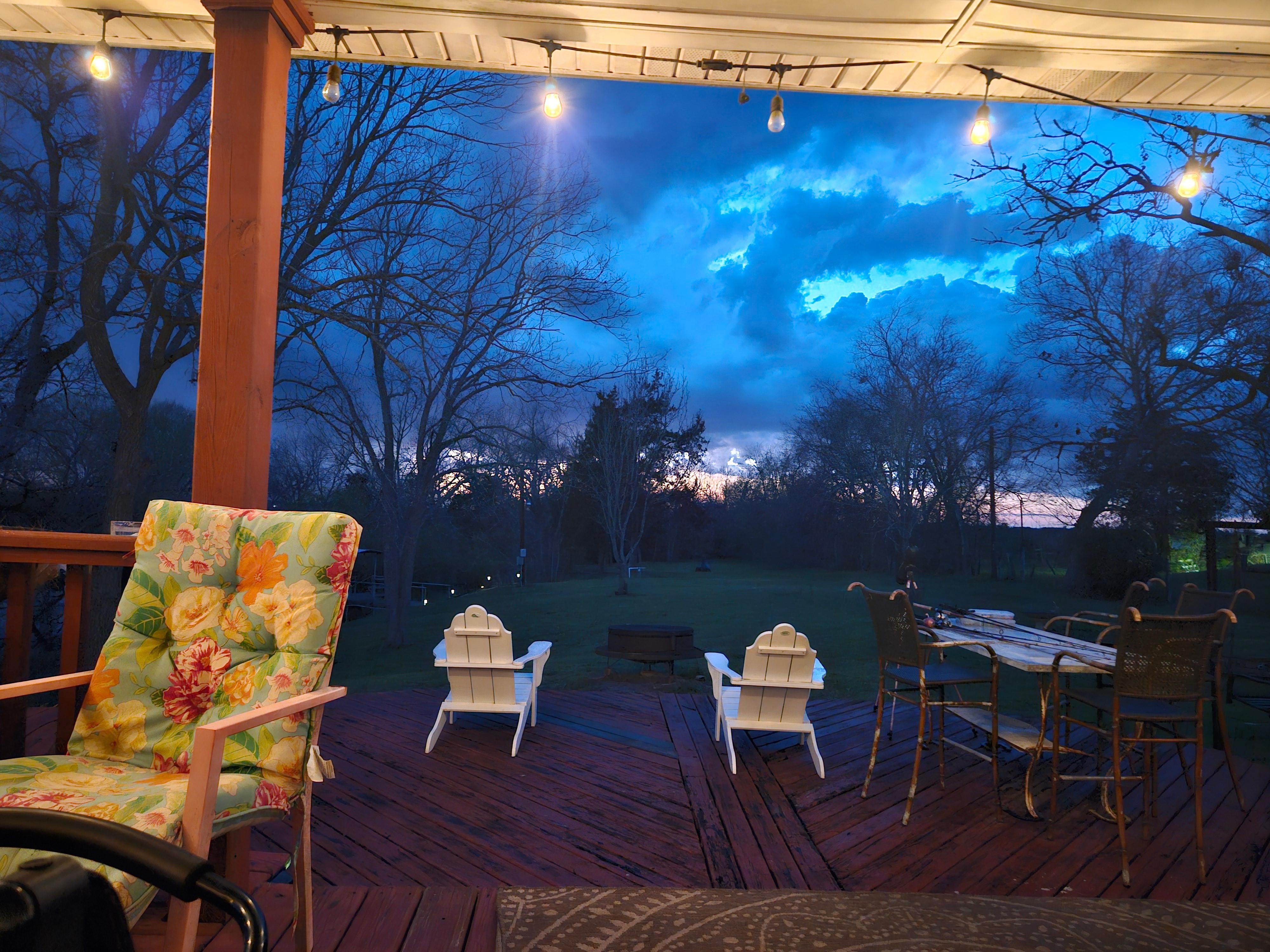 View from back porch