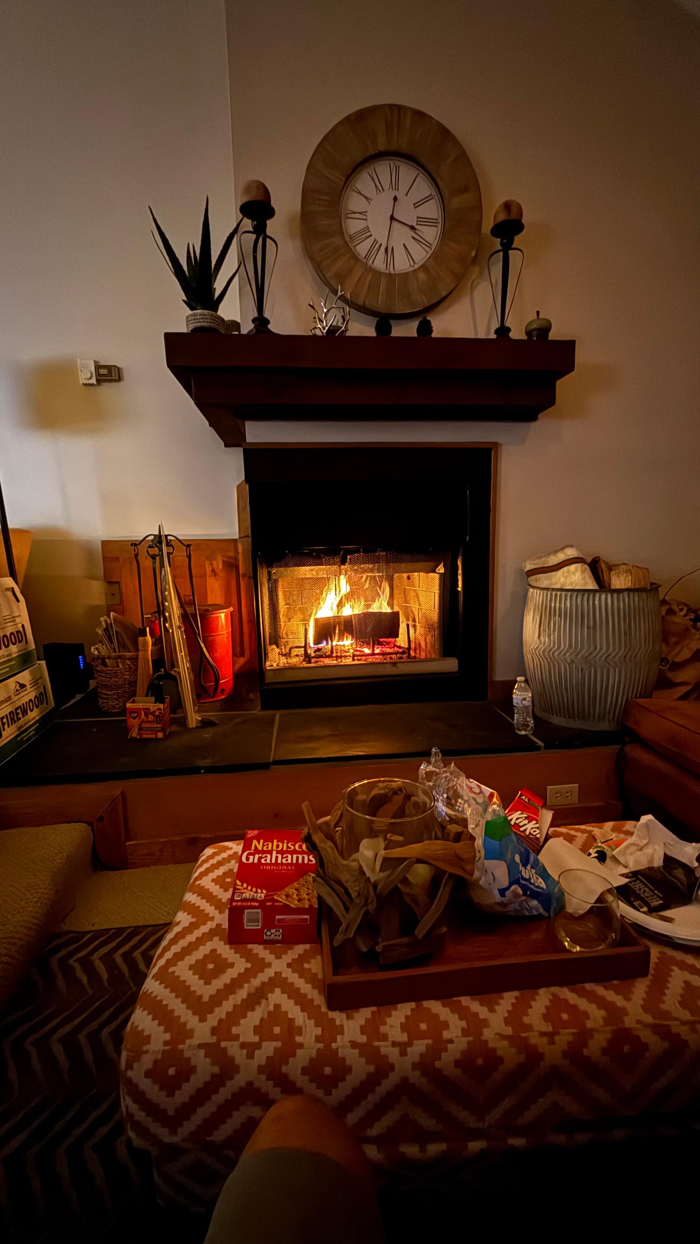 Where we spent the evenings relaxing from the cold days!