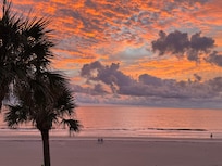 Sunset view from our lanai.