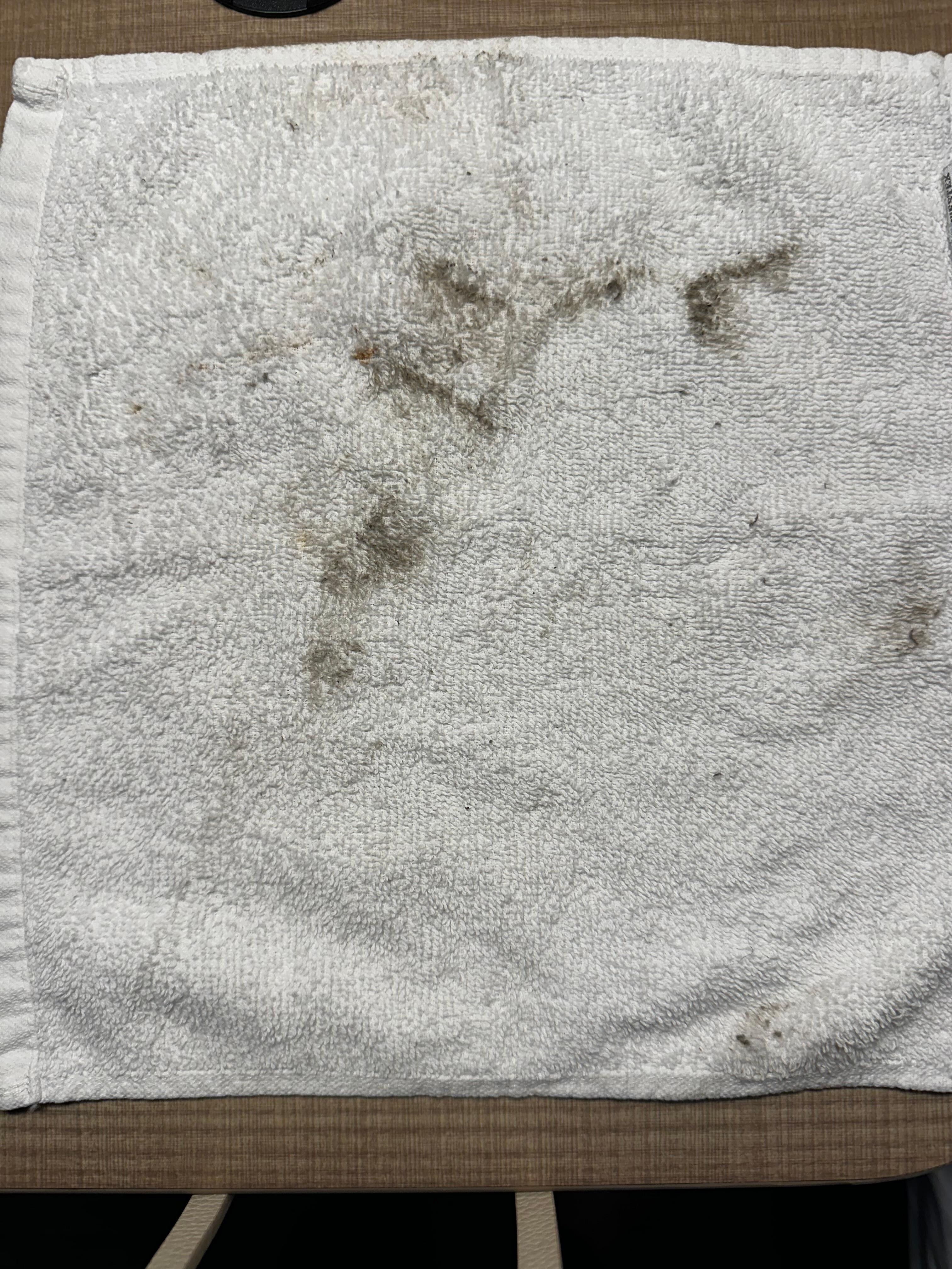 Dirt from the air conditioner vents