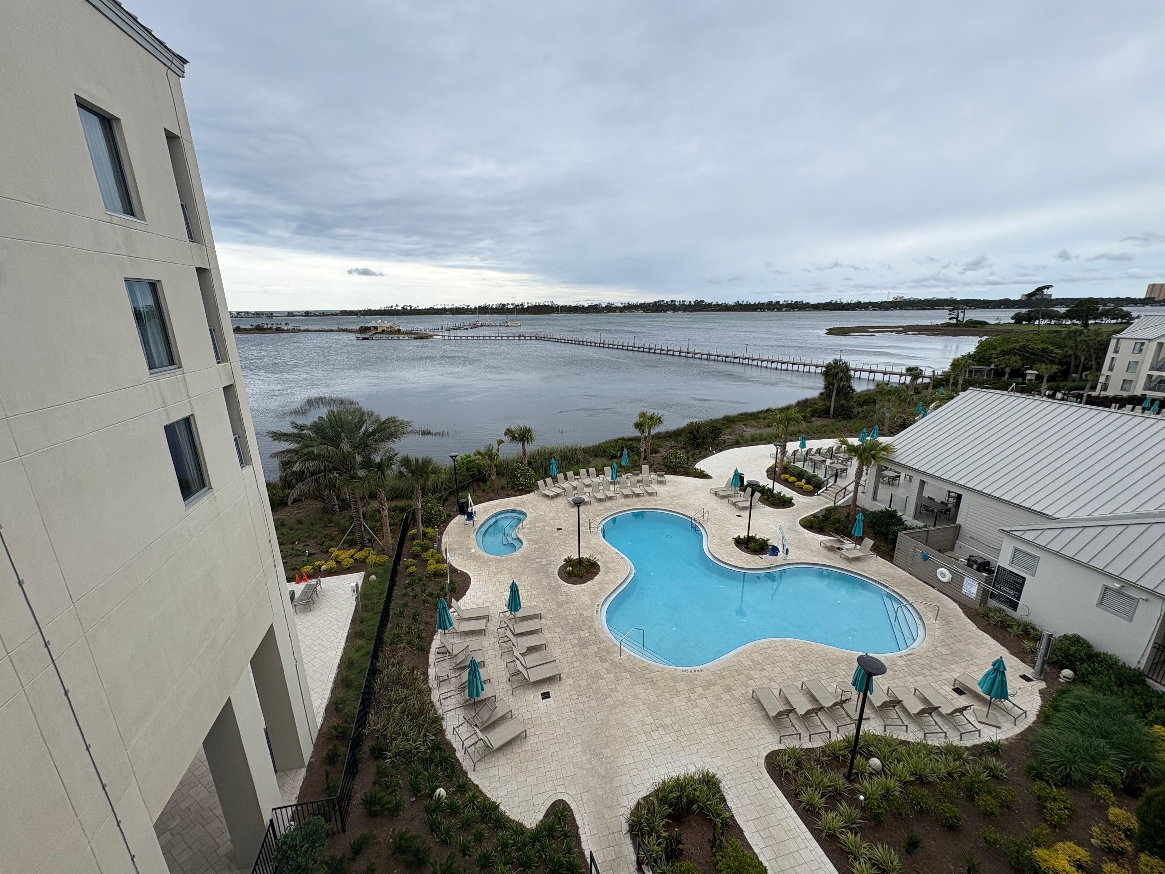 View from our room in the main building where the check in desk is 5th floor! 