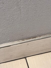 Dirty baseboards