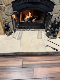 So great to use the fireplace on those crisp fall evenings