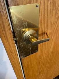 Something gross on doorknob