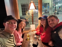 Dinner at fishbones that’s inside the building