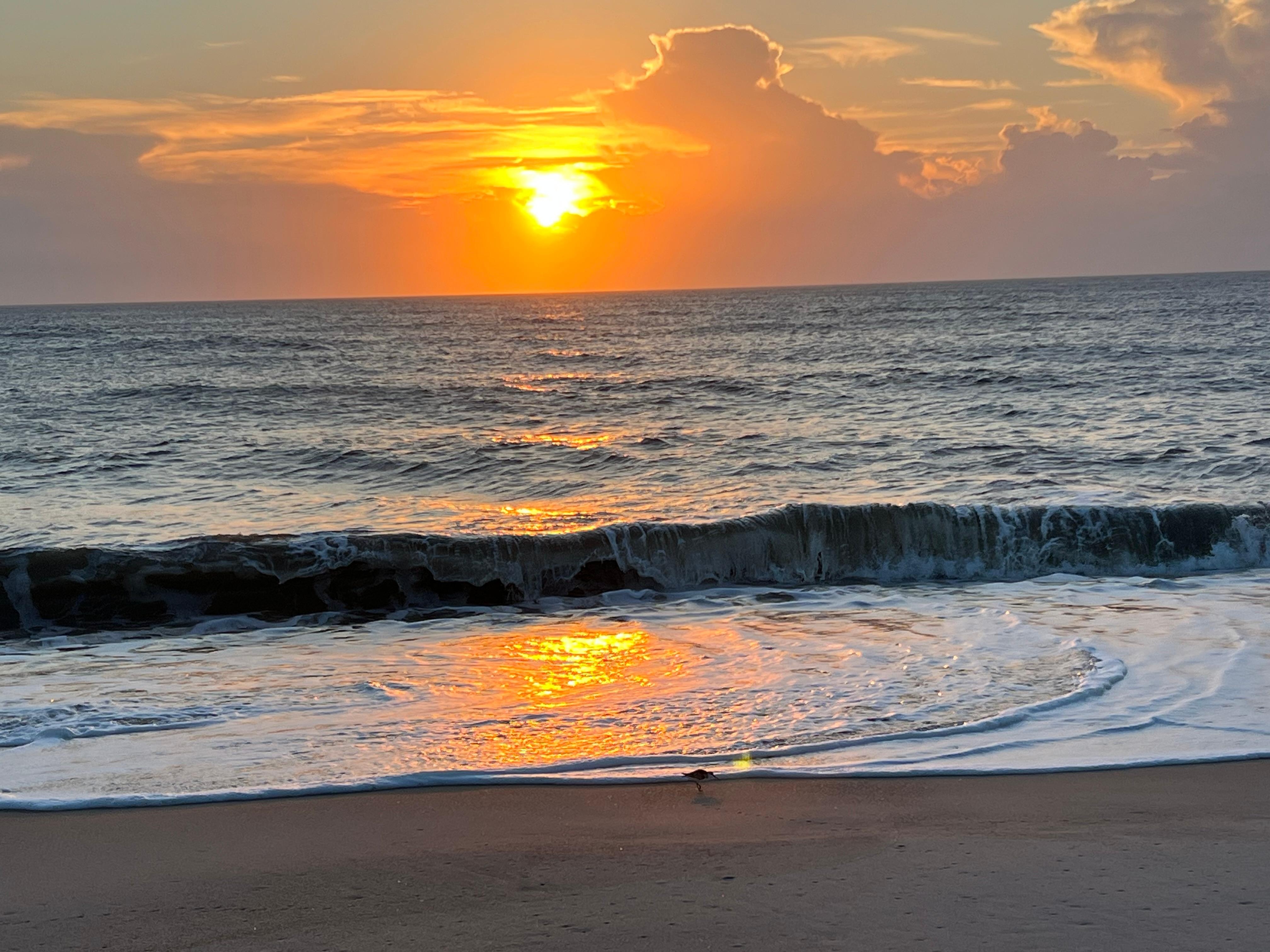 Sunrise from top deck
