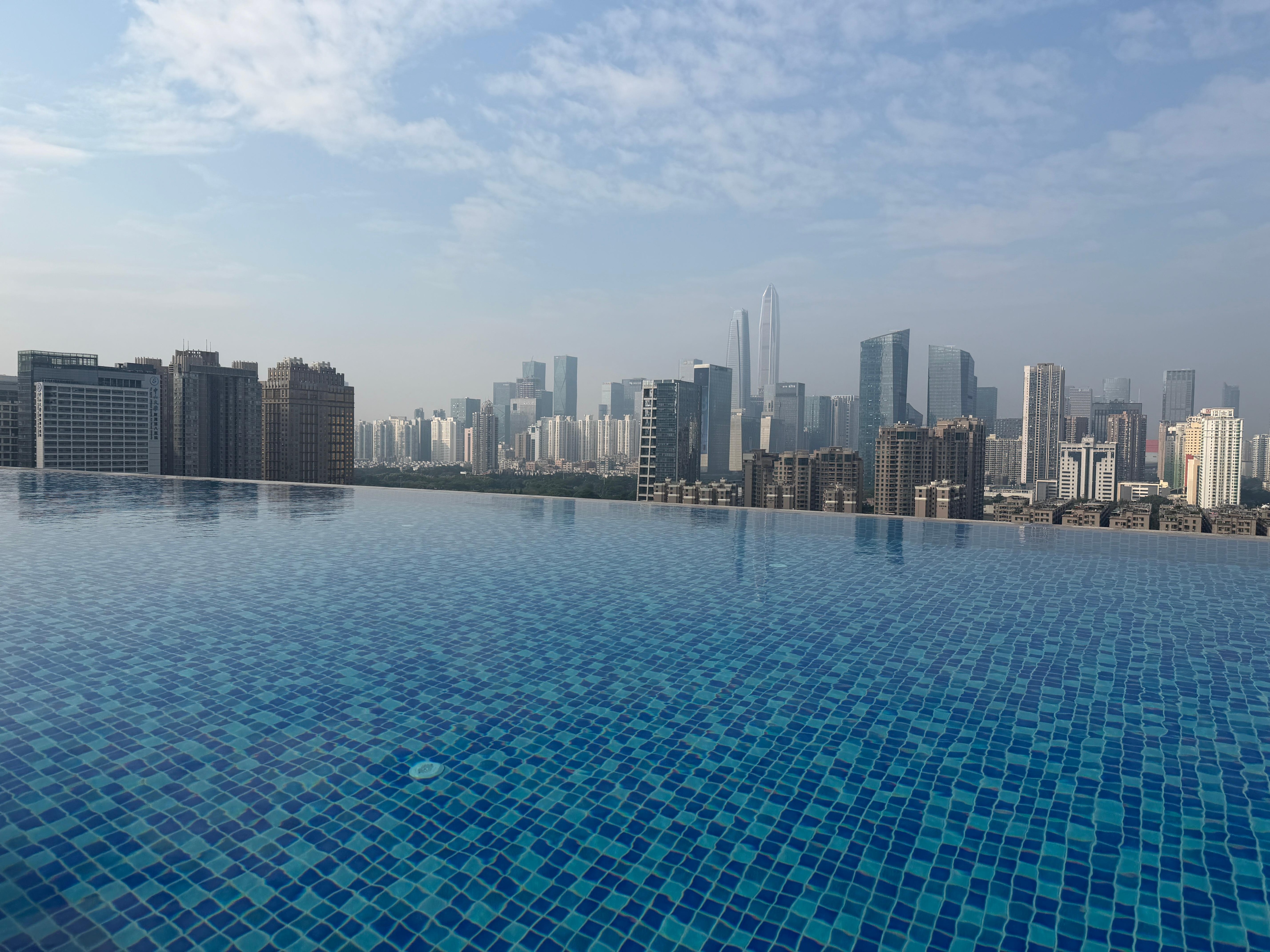 Sky bar and pool area