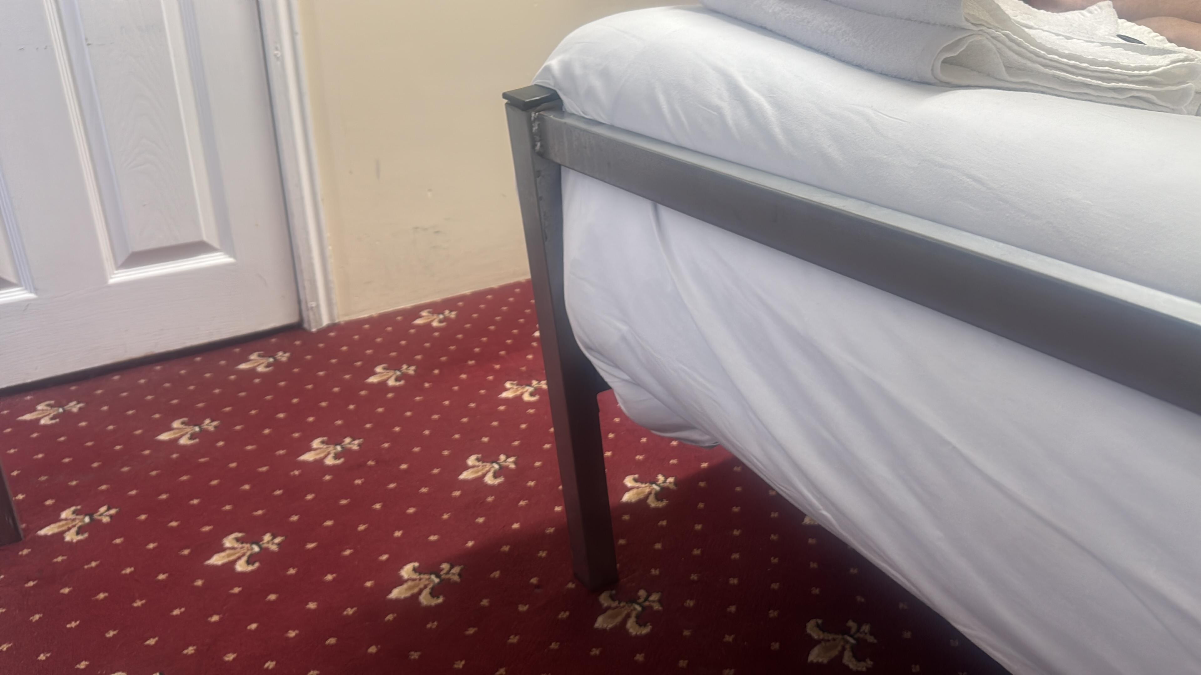 Bed bent sideways 