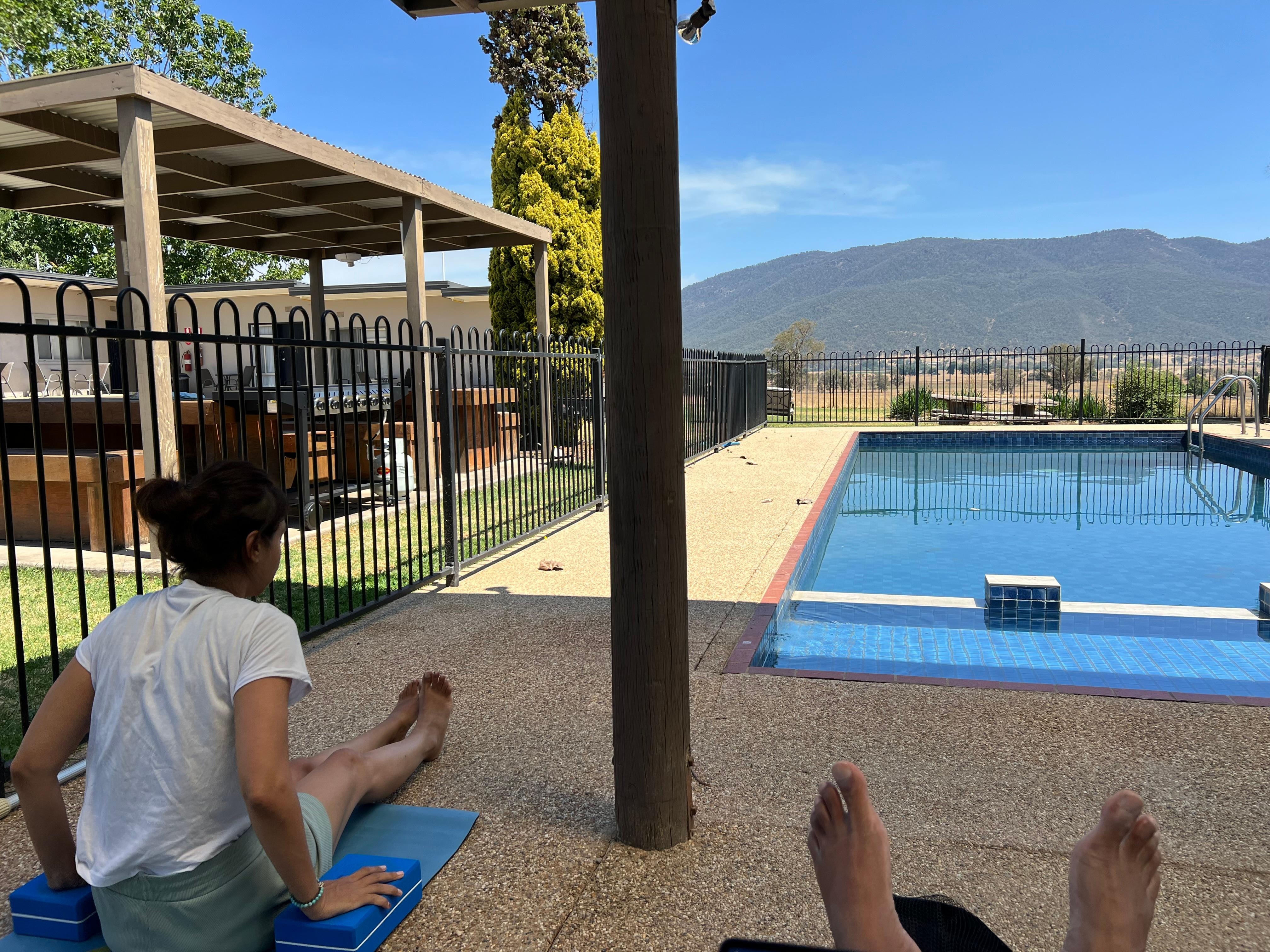  View of Mount Mitta from the pool