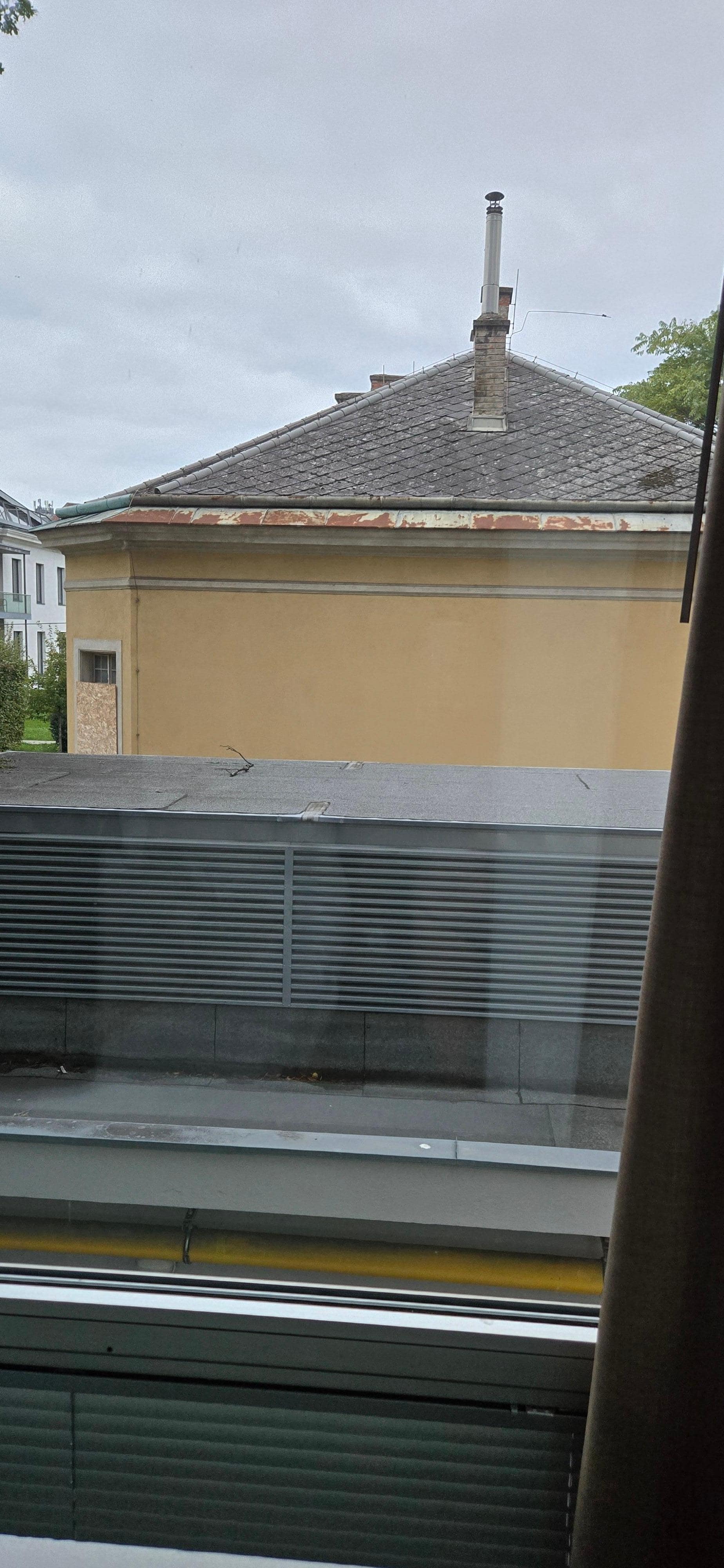 Panorama room view of AC unit