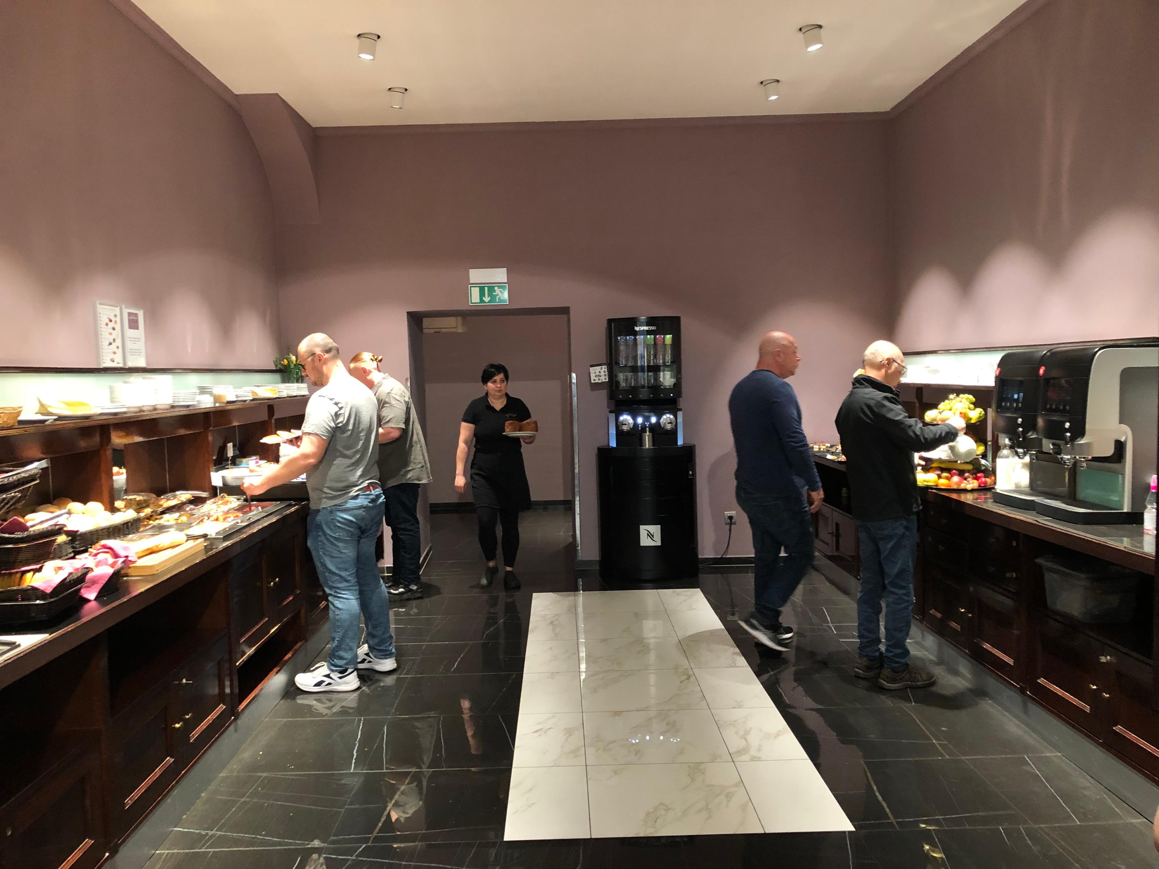 Part of the breakfast buffet