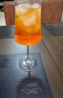 Drink delicioso no restaurante do hotel, após visita à Serra da Capivara