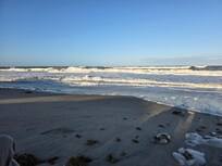 Picture of ocean from house beach access.