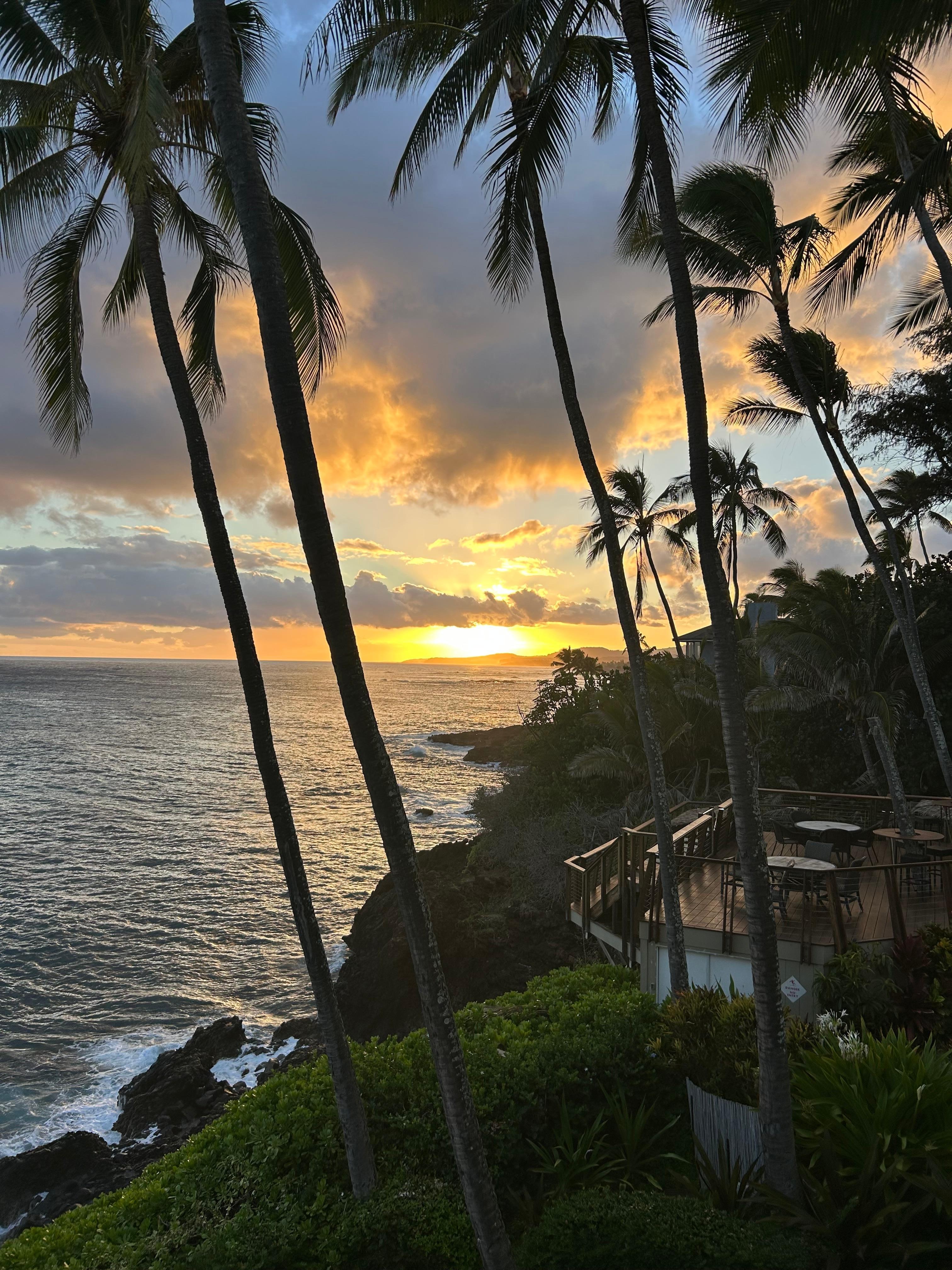 Sunset view from the deck! 