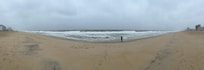 The area of beach outside our hotel