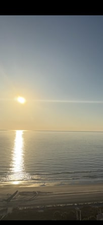 Sun rise from the balcony.