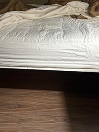 The mattress is very bumpy; felt like a mattress that you would find in a fold up couch.