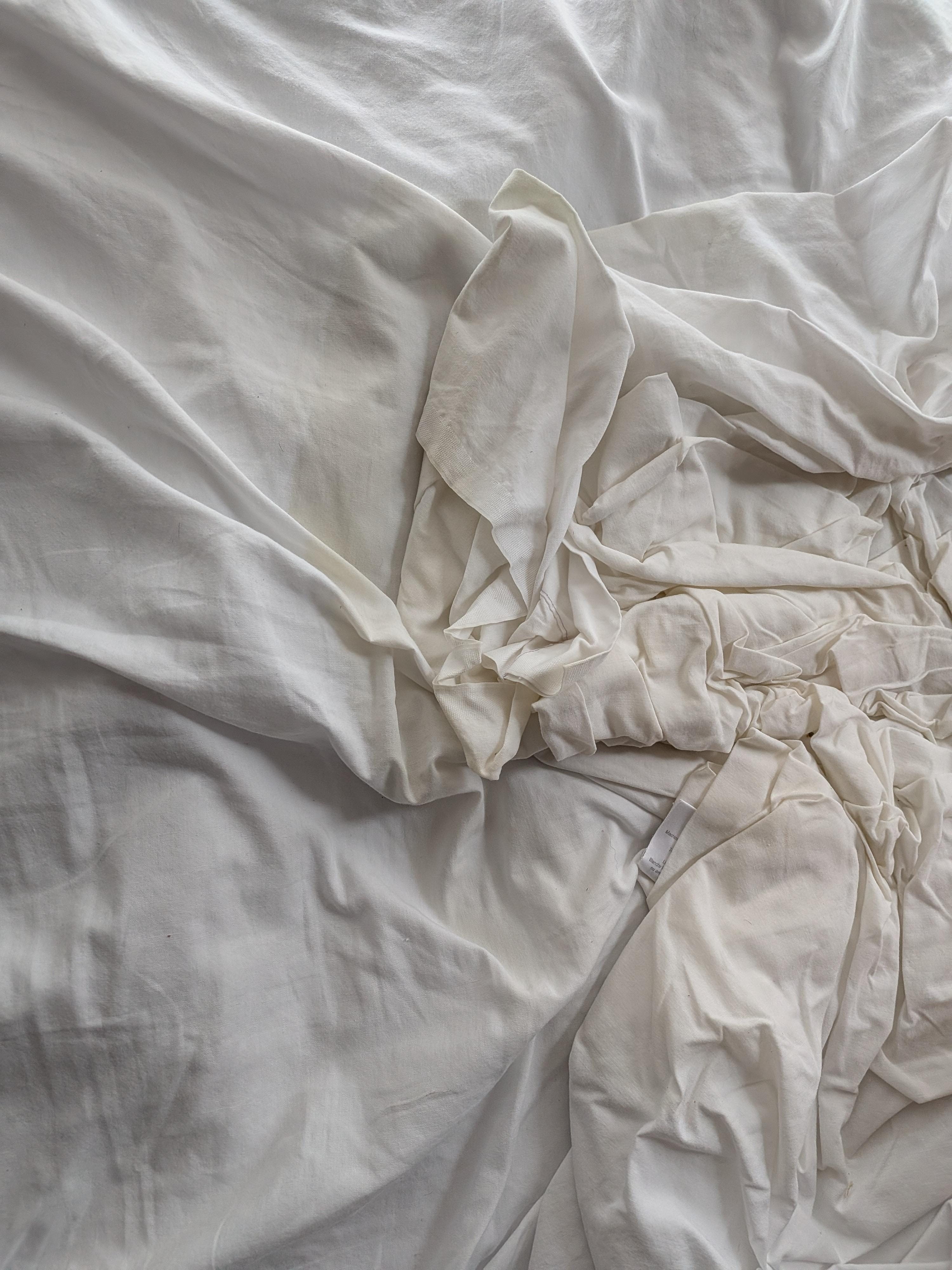 This was what our roll away cot looked like when I unfolded it.