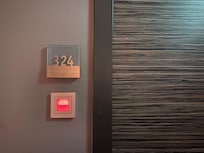 In the room, I had a switch I could activate to indicate to the maids if I wanted to not be disturbed or if they could come in to clean it.