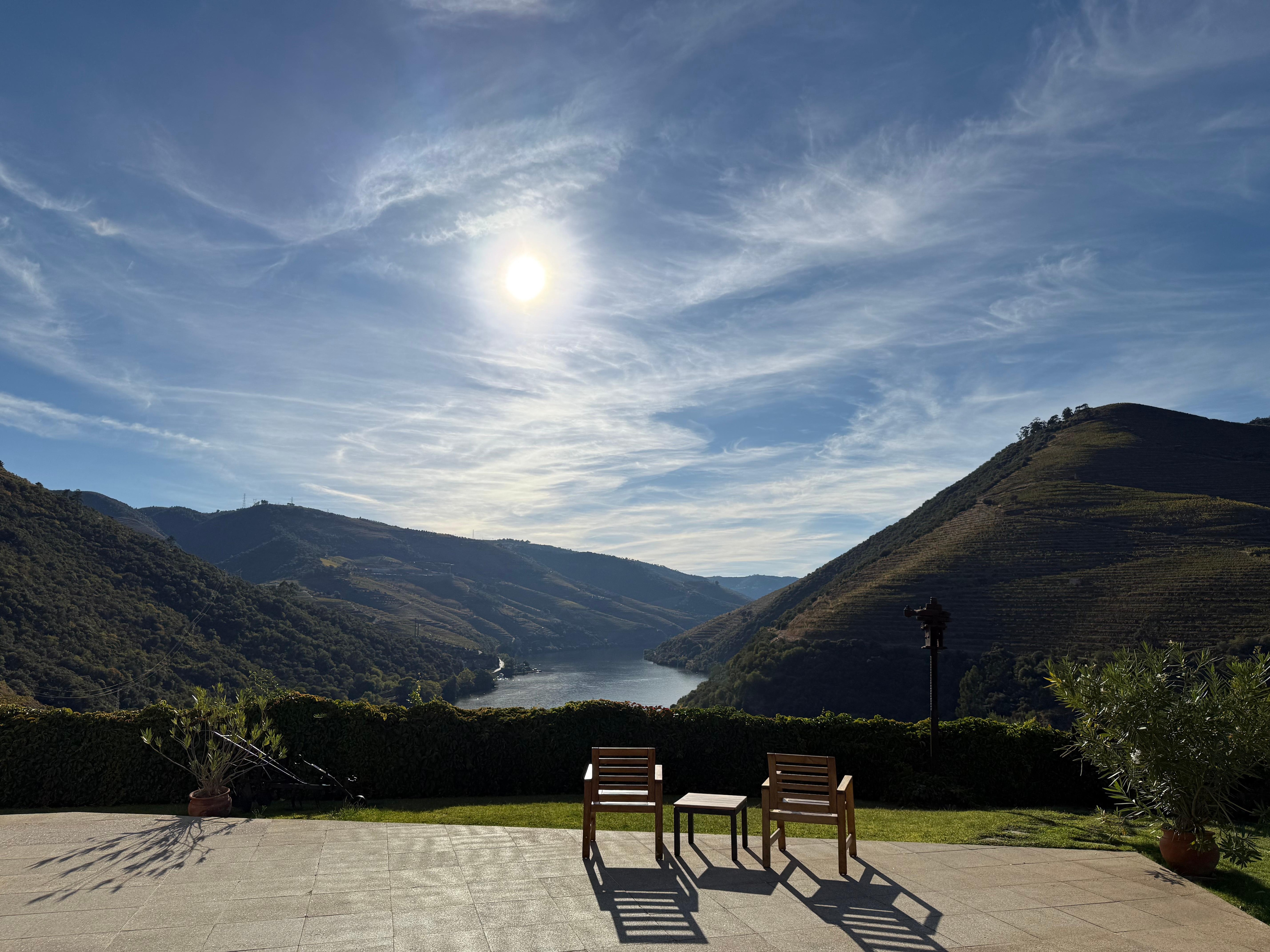 View from the wine shop 