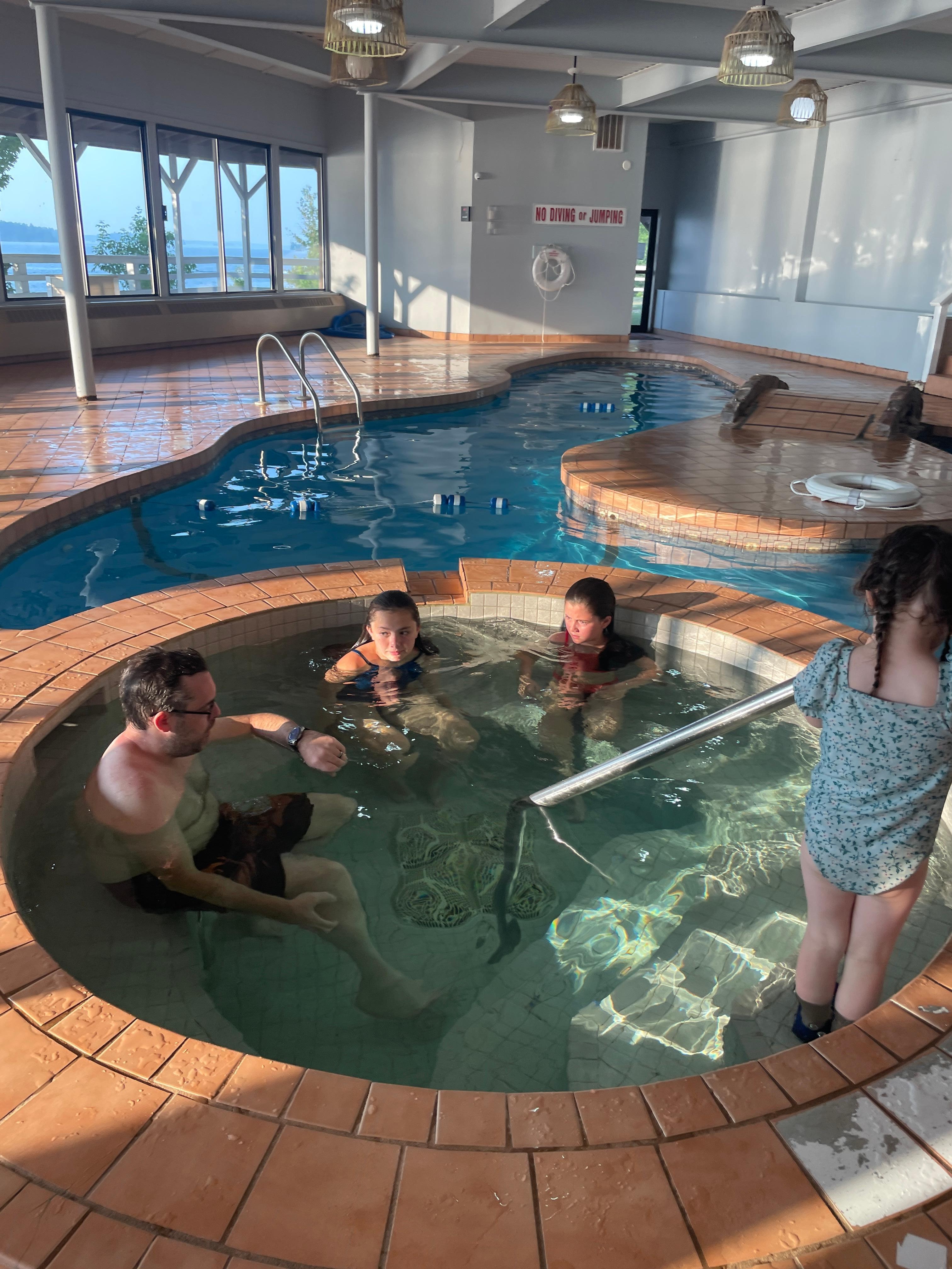 Indoor hot tub