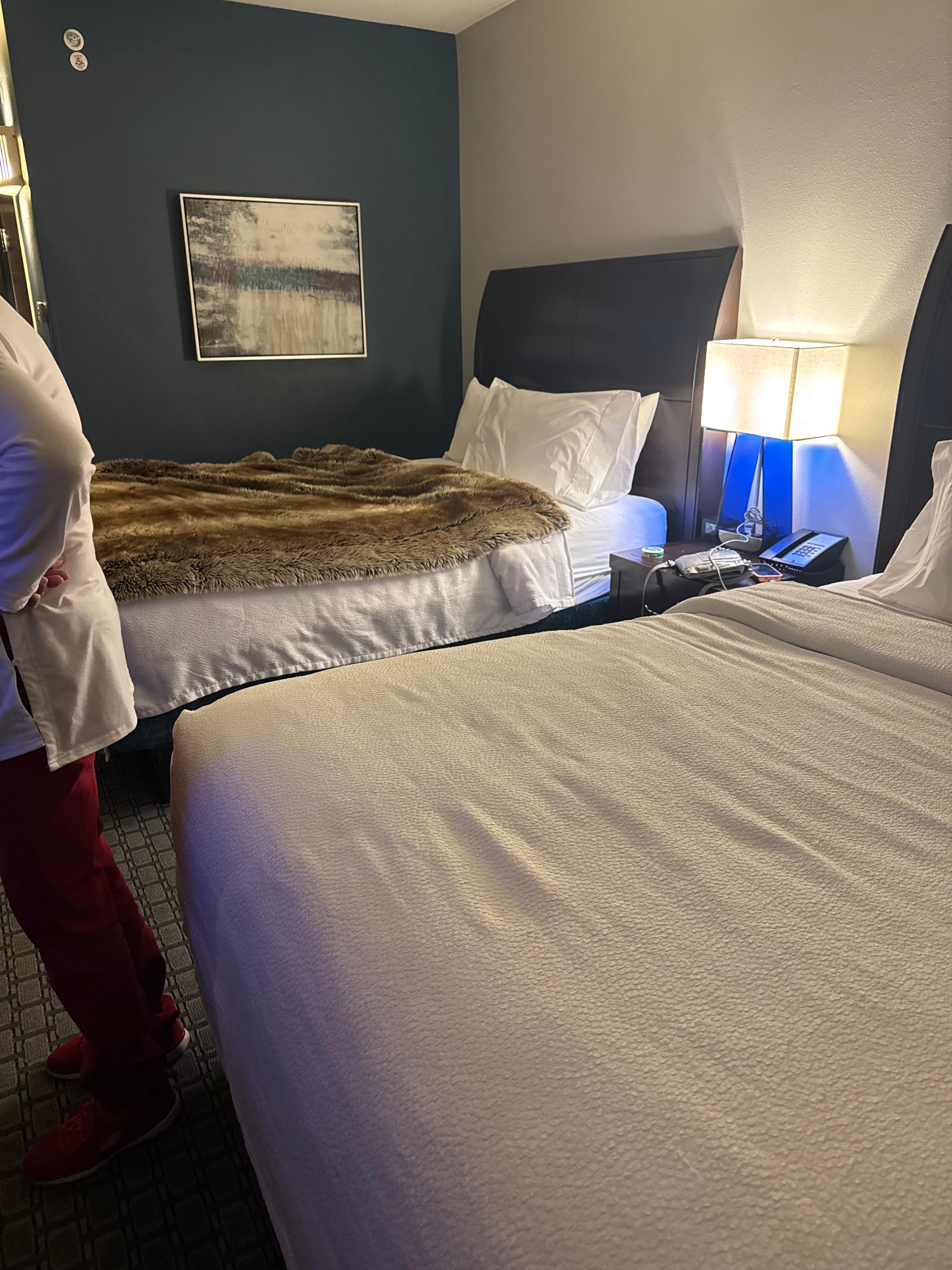 Room. Was comfortable and clean! 