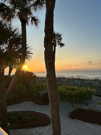Sunrise from upper deck /balcony