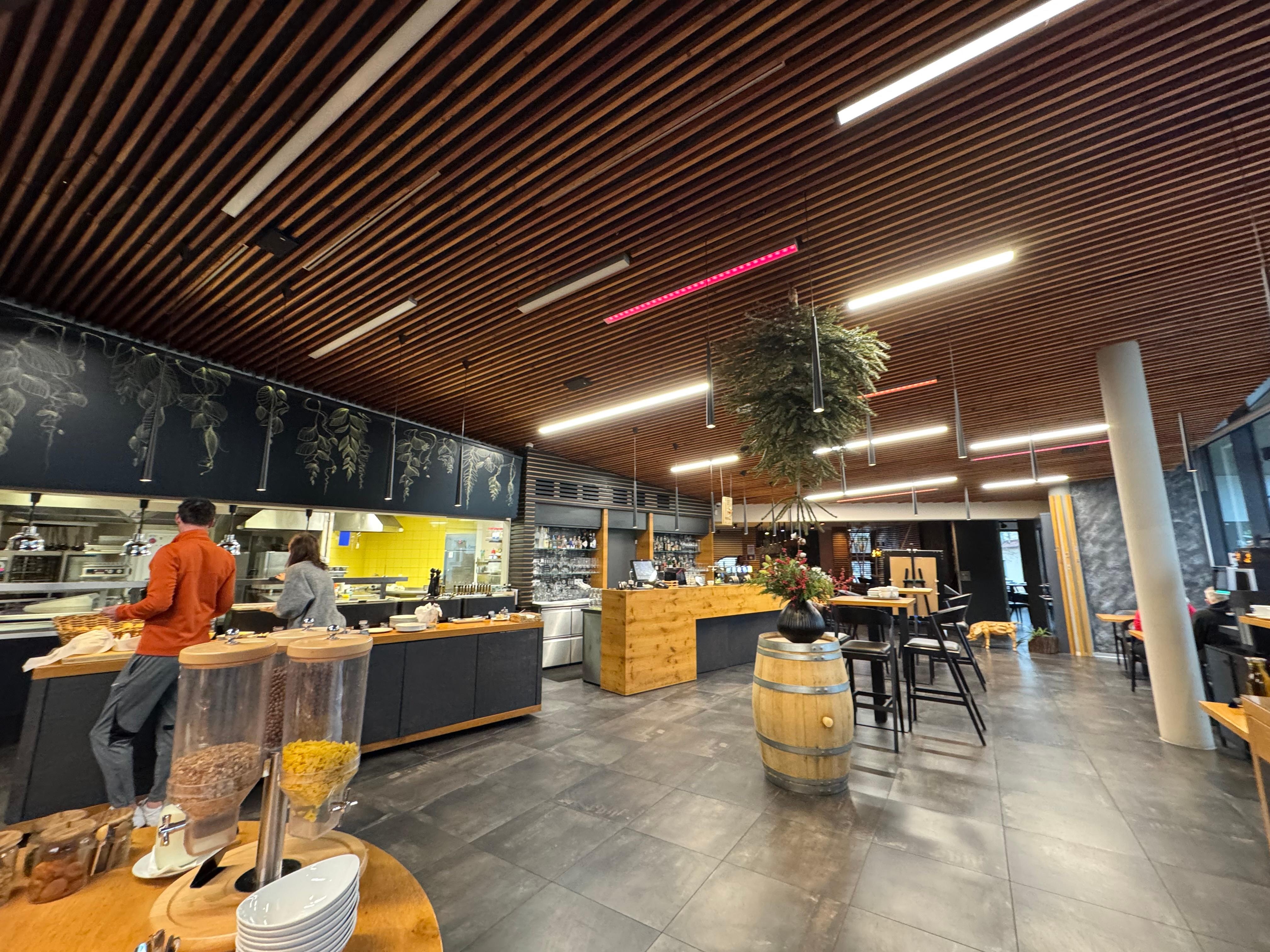 Where we got our breakfast buffet. 