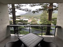 View from the room to the balcony