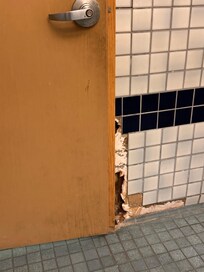 Broken door