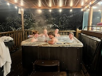 Hot tub was a big hit.