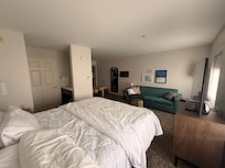 Room view from bed corner