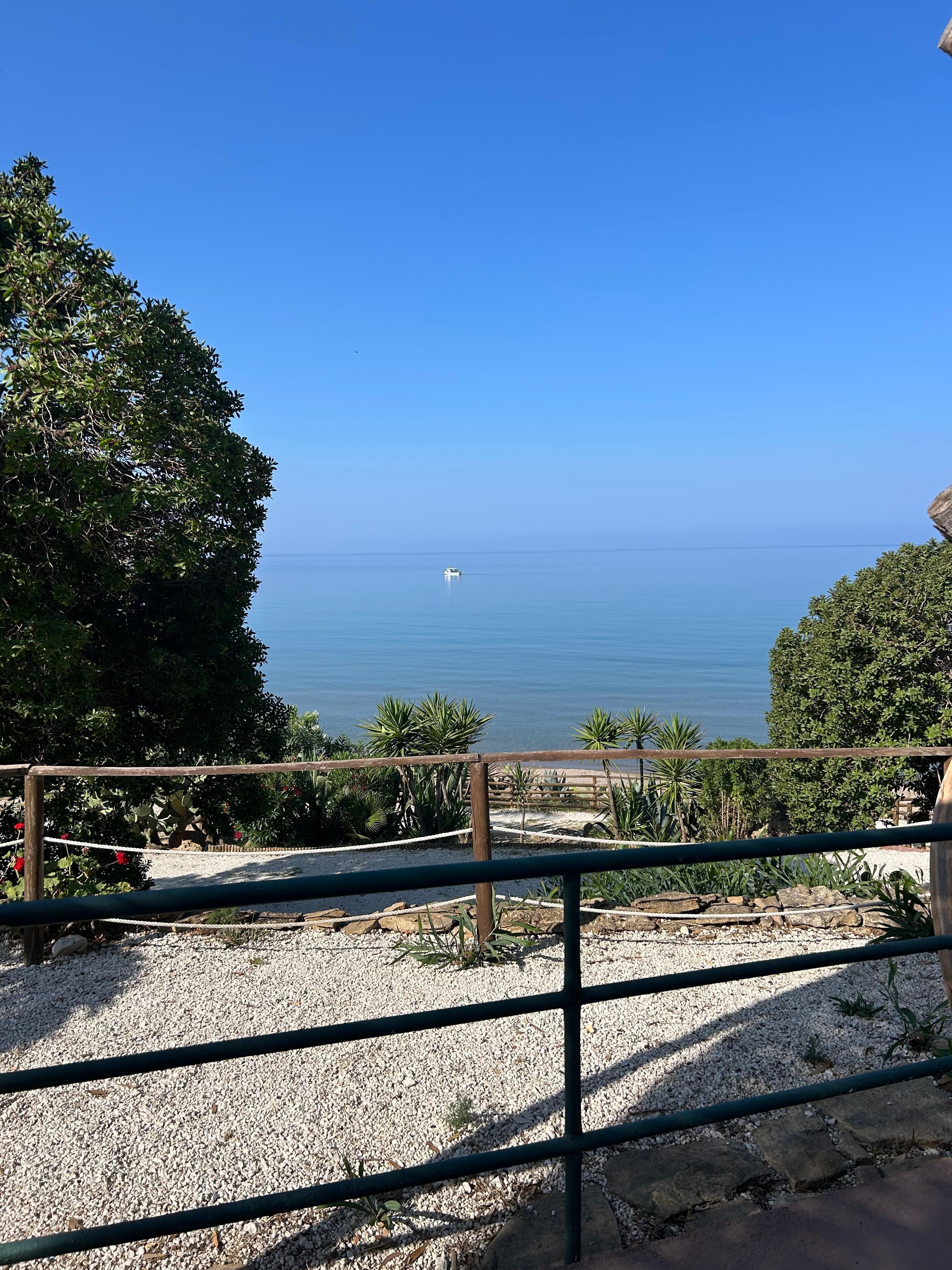 Next to the beach